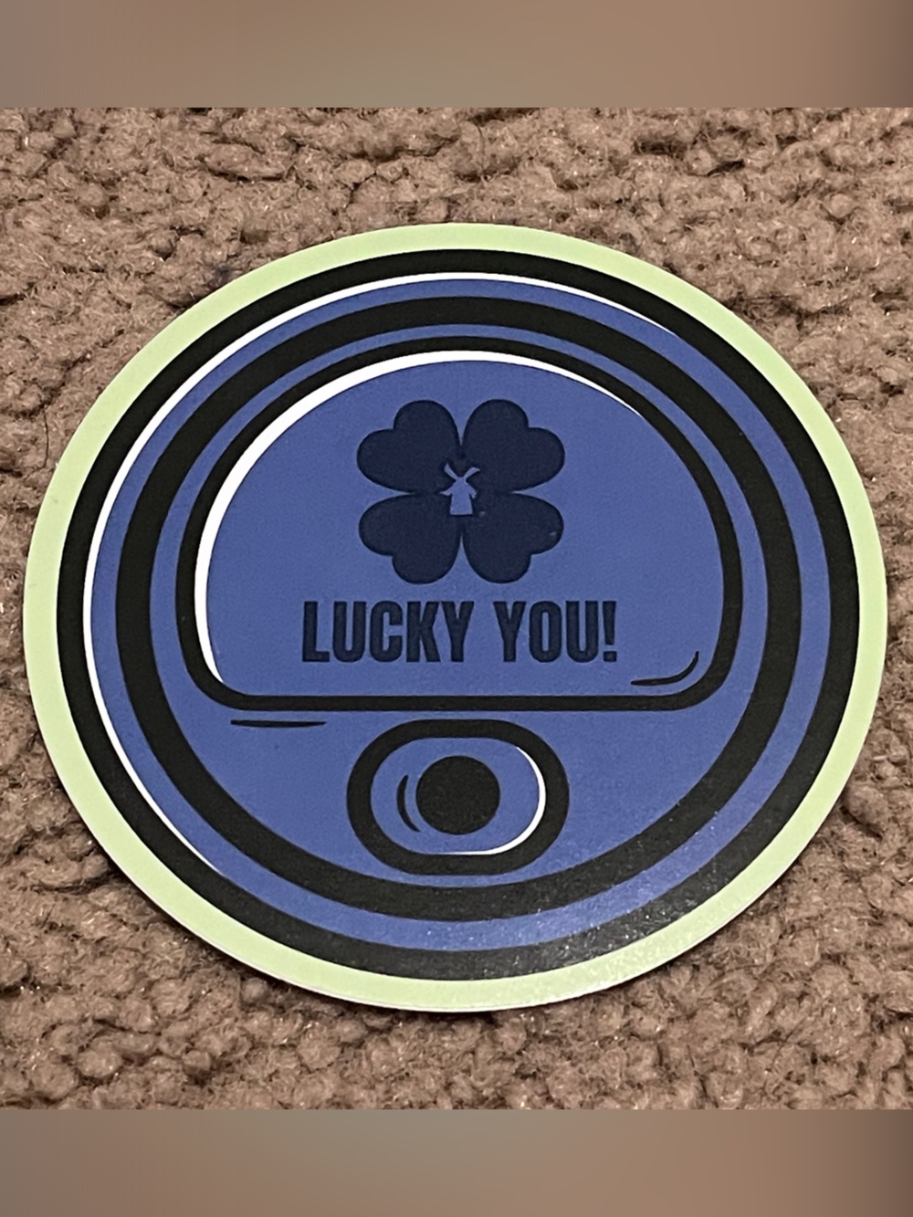 Dutch Bros Blue and Black "Lucky You!" Home Design Sticker
